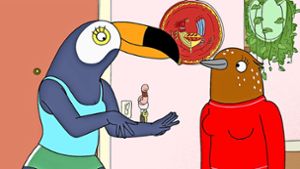 Trickfiguren für Erwachsene: die liebenswert  schrägen Vögel Tuca und Bertie Foto: Netflix