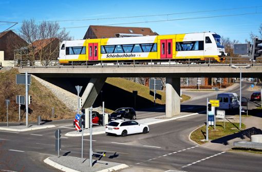 Die Schönbuchbahn fährt vorerst nur zwischen Dettenhausen und Holzgerlingen. Foto: factum/Granville