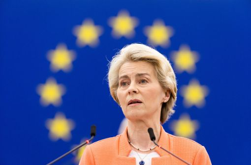 EU-Kommissionspräsidentin Ursula von der Leyen Foto: dpa/Philipp von Ditfurth