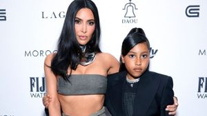 Kim Kardashian mit ihrer Tochter North West. Foto: Stefanie Keenan for Getty Images