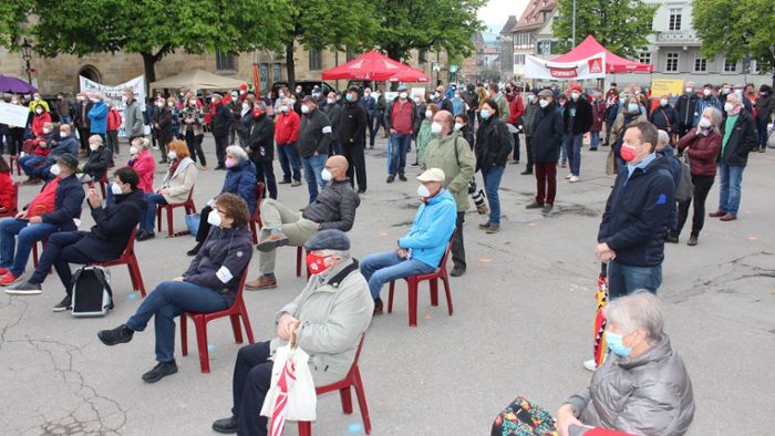 Kundgebung am 1. Mai in Esslingen