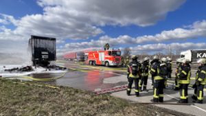 Brennender Lastwagen – Fahrer reagierte schnell und richtig