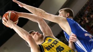 Die Basketballer der MHP Riesen Ludwigsburg gewannen das Achtelfinal-Hinspiel in der Champions League gegen den litauischen Club Neptunas Klaipeda. Foto: Pressefoto Baumann