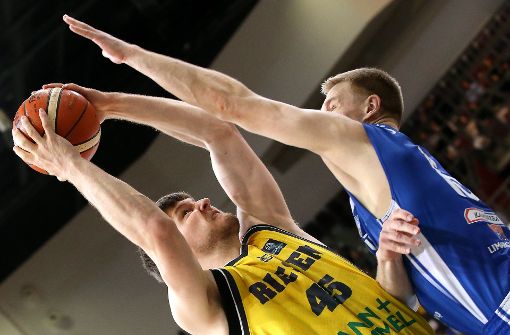 Die Basketballer der MHP Riesen Ludwigsburg gewannen das Achtelfinal-Hinspiel in der Champions League gegen den litauischen Club Neptunas Klaipeda. Foto: Pressefoto Baumann