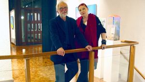 Hans Ginter und Marlis Weber-Raudenbusch haben die Geschicke des Kunstvereins seit bald 20 Jahren geleitet. Foto: Müller-Baji