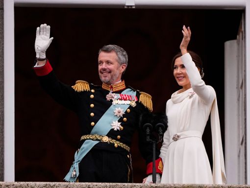 Frederik X. und Mary von Dänemark zeigen sich erstmals als neues Königspaar. Foto: imago/Ritzau Scanpix