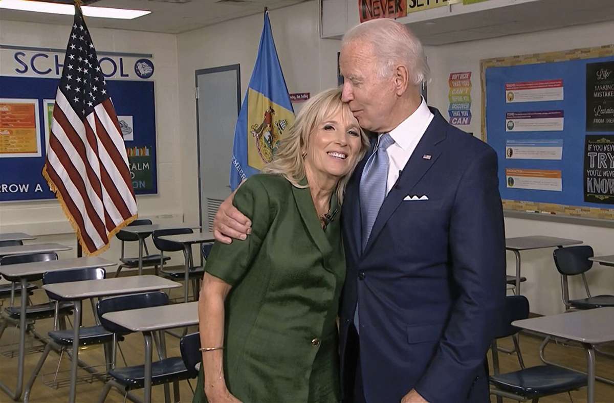 Ein gutes Team: Präsidentschaftskandidat Joe Biden und seine Frau Jill.