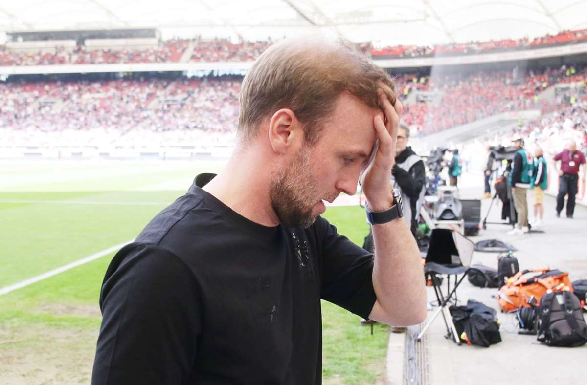Trainer Sebastian Hoeneß haderte mit dem Endergebnis der Partie.