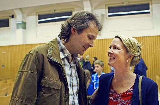 Manöverkritik: Klaus Abberger spricht mit der Kandidatin Carmen Merz aus Zimmern ob Rottweil Foto: ZDF
