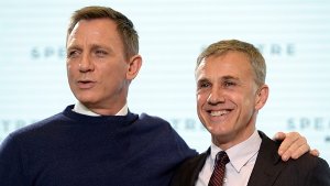 Bond-Darsteller Daniel Craig (links) mit seinem Gegenspieler Christoph Waltz. Foto: dpa