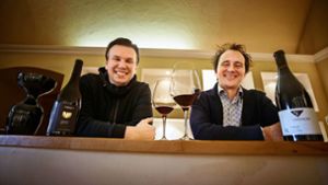 Jens Zimmerle (links) und Sven Ellwanger siegen beim Rotweinpreis. Foto: /Gottfried Stoppel