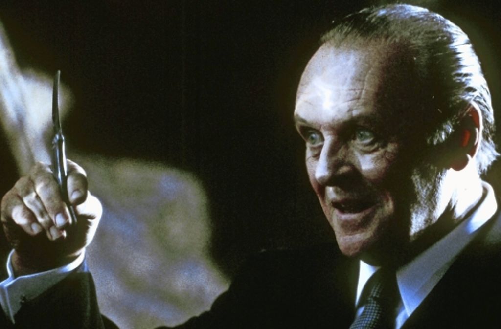 Hollywoods Parade-Serienmörder: Der Psychiater und Kannibale Hannibal Lecter (gespielt von Anthony Hopkins) im Spielfilm „Das Schweigen der Lämmer“ von 1991. Foto: Tobis/dpa