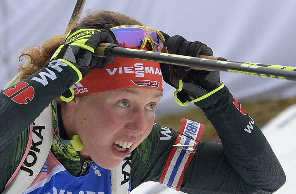 Biathlon: Laura Dahlmeier war die Überfliegerin 2017 im Damen-Biathlon.
