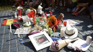 In Barcelona trauern die Menschen um die Opfer des Anschlags. Foto: AFP