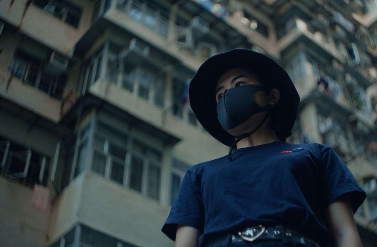 Die damals 22-jährige Pepper ist  2019 für die Freiheit ihrer Heimatstadt Hongkong auf die Straße gegangen und hat dabei viel riskiert: Szene aus „Dear Future Children“.