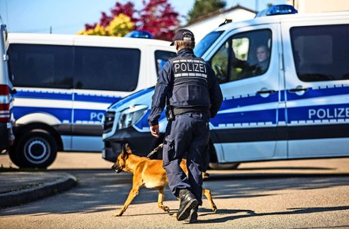 In Ravensburg wurde ein  Polizeihund eingesetzt.  (Symbolfoto) Foto: dpa/Christoph Schmidt