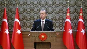 Erdogan hat sich zum Abschuss des russischen Jets geäußert. Foto: dpa/TURKISH PRESIDENT PRESS OFFICE
