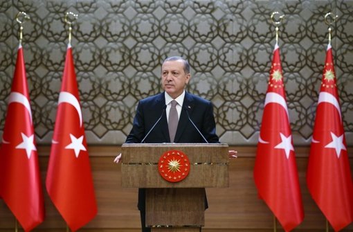 Erdogan hat sich zum Abschuss des russischen Jets geäußert. Foto: dpa/TURKISH PRESIDENT PRESS OFFICE