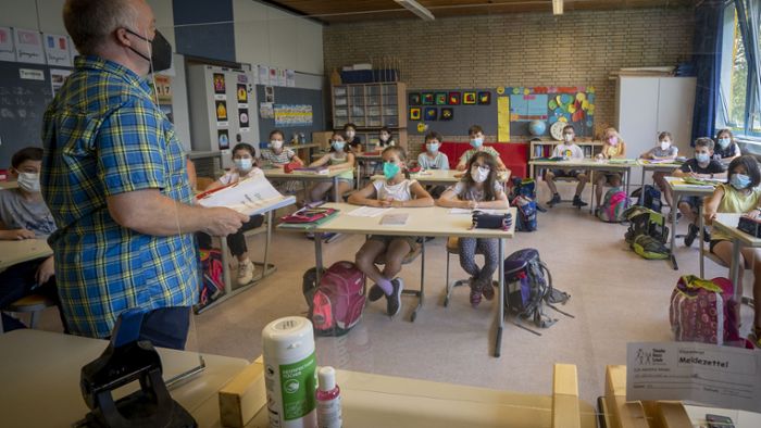 Selbst Grundschüler tragen teils freiwillig Maske