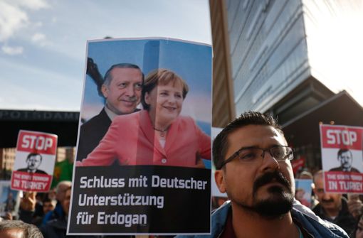 Der Besuch des türkischen Staatspräsidenten bringt die Menschen in Berlin auf die Straße. Foto: AFP