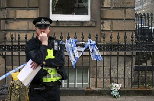 Der Tatort im Herzen Edinburghs. Hier wurde Schauspieler Bradley Welsh erschossen. Foto: AP