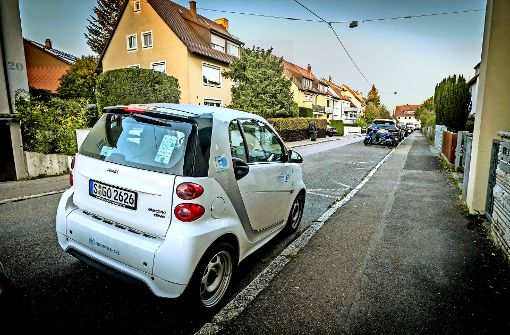 Ein Car2go-Smart wartet auf den nächsten Nutzer. Foto: Lichtgut/Achim Zweygarth