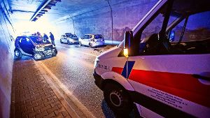 Der Tunnel der Landesstraße 1100 bei Großbottwar ist zum Unfallort geworden. Foto: 7aktuell.de/Karsten Schmalz