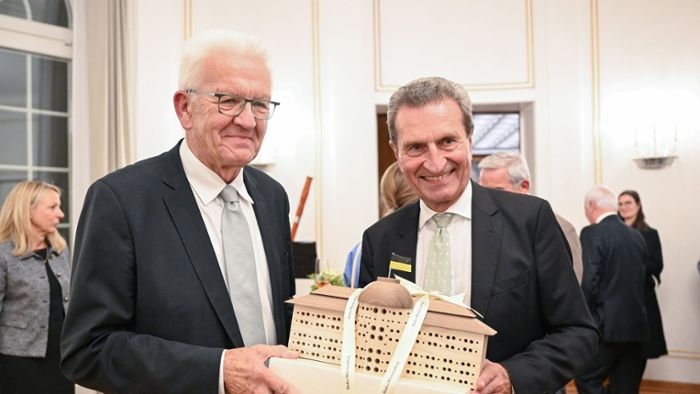 Ministerpräsident Kretschmann würdigt Oettinger