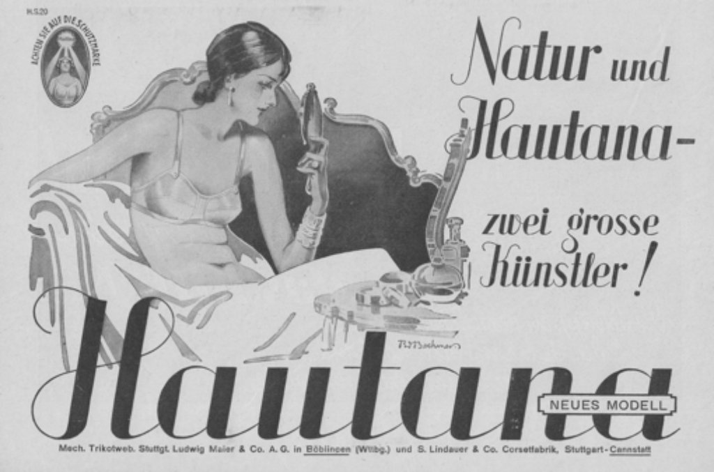 Siegmund Lindauer war ein guter Werber. Der Satz Natur und Hautana - zwei große Künstler wie hier auf der Werbung von 1930 stammen aus seiner Zeit als Firmenchef. Mehr Bilder finden Sie in unserer Bildergalerie.