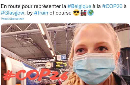 Mélissa Hanus kämpf nicht nur gegen die Rechtsextremen in Belgien, sondern auch für den Umweltschutz. Foto: Twitter/Screenshot
